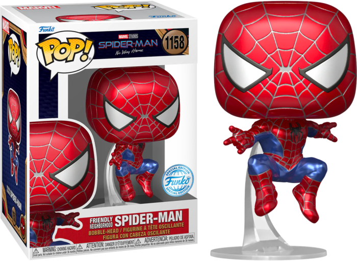 Metallic spider online man funko pop