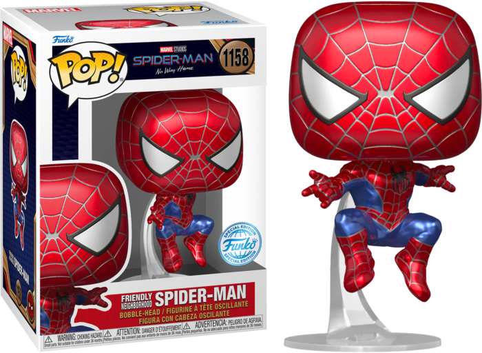 Funko Pop! Spider-Man: No Way Home - Friendly Neighborhood Spider-Man Metallic #1158
