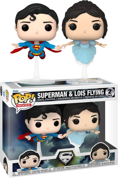 Funko POP! Movies: DC - 2 Pack Superman & Lois Flying - DC Comics - Exclusivité - Figurine en Vinyle à Collectionner - Idée de Cadeau - Produits Officiels - Jouets Funko POP! Movies: DC - 2 Pack Superman & Lois Flying - DC Comics - Exclusivité - Figurine en Vinyle à Collectionner - Idée de Cadeau - Produits Officiels - Jouets