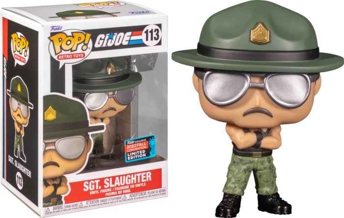 Funko Pop! G.I. Joe - Sgt. Slaughter #113 (2022 Fall Convention Exclusive) - Real Pop Mania