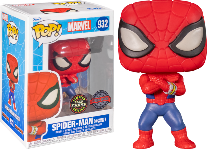 Funko Pop! Spider-Man - Spider-Man Japanese TV Series #932 - Chase Chance - Real Pop Mania