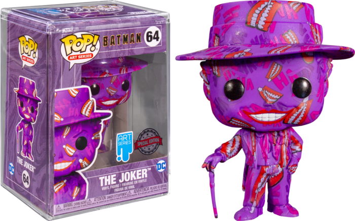 Funko Pop! Batman (1989) - The Joker Artist Series Pop! Protector #64 - Real Pop Mania