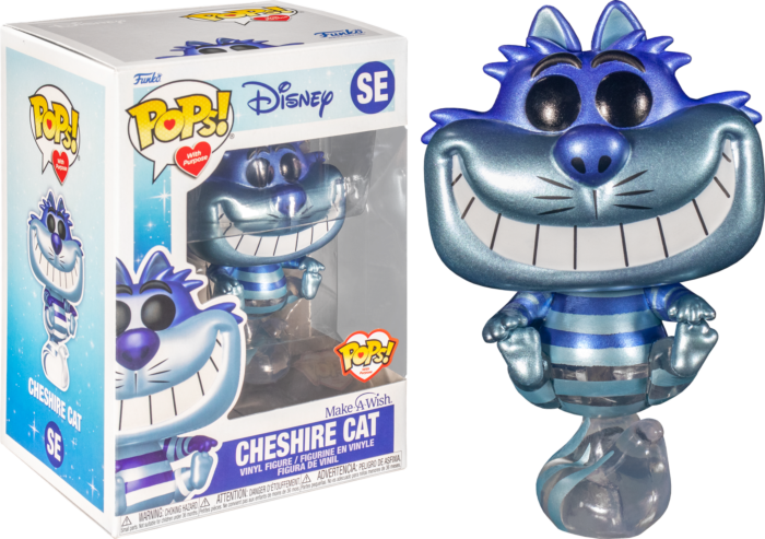 Funko Pop! Alice in Wonderland - Cheshire Cat Make A Wish Blue Metallic (Pops with Purpose) - Real Pop Mania
