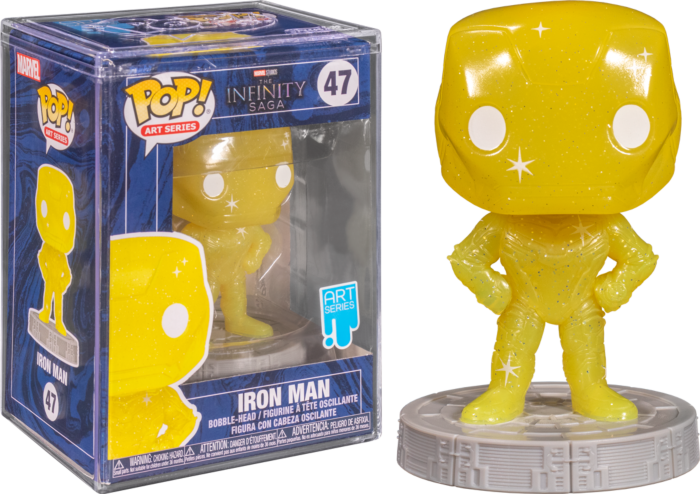 Funko Pop! Avengers 4: Endgame - Iron Man Yellow Infinity Stone Artist Series with Pop! Protector #47