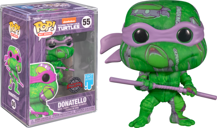 Funko Pop! Teenage Mutant Ninja Turtles II: The Secret of the Ooze - Donatello Artist Series with Pop! Protector #55