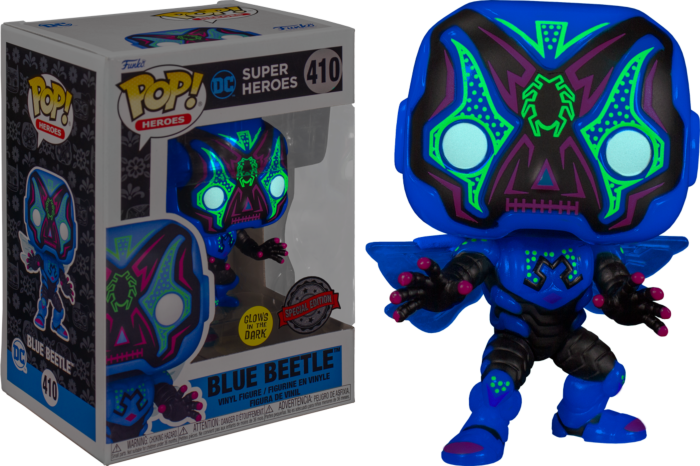 Funko Pop! DC Comics - Blue Beetle Dia de los Muertos Glow in the Dark #410