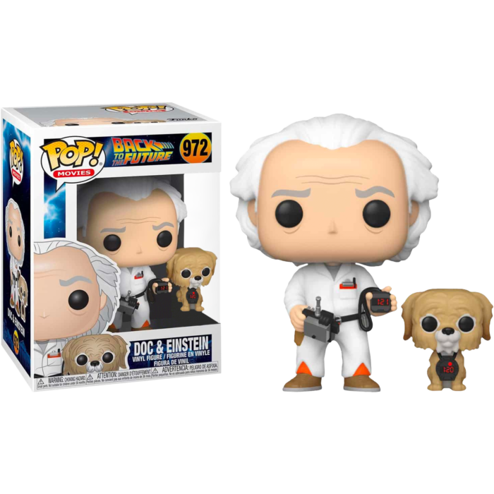 Funko Pop! Back to the Future - Doc Emmett Brown with Einstein #972 - The Amazing Collectables