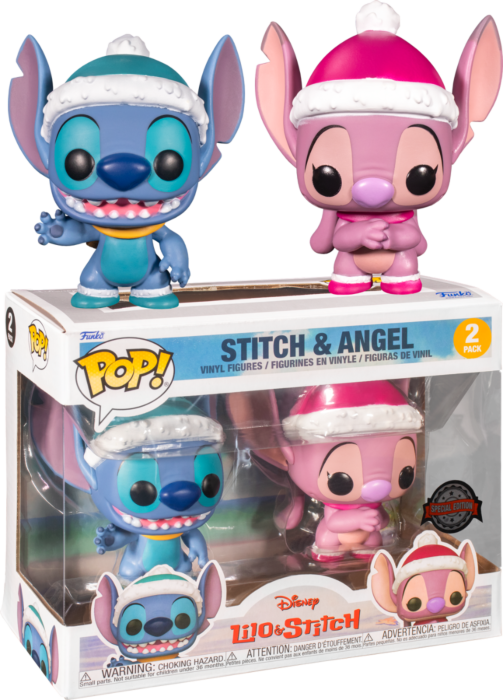 Funko Pop! Lilo & Stitch - Winter Stitch & Angel - 2-Pack - Real Pop Mania