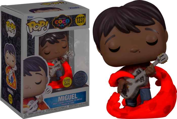 Funko Pop! Coco - Miguel with Guitar Glow in the Dark #1237 - The Amazing Collectables