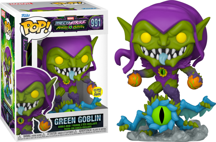 Funko Pop! Marvel: Monster Hunters - Green Goblin Glow in the Dark #991 - Real Pop Mania