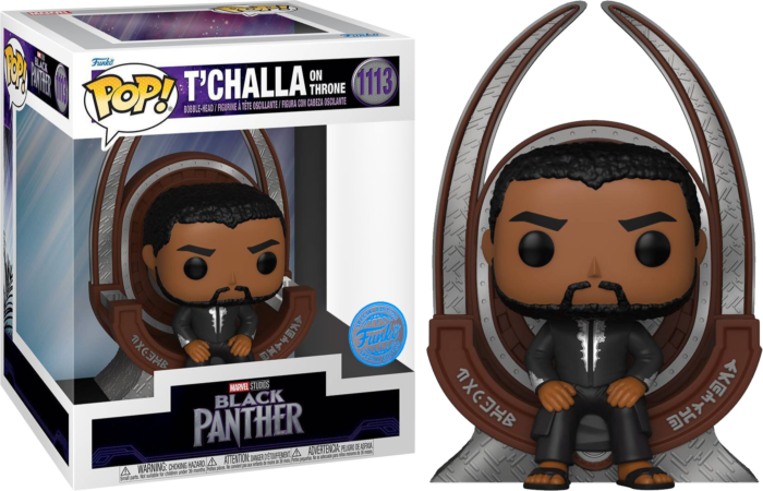 Funko Pop! Black Panther: Legacy - T'Challa on Throne Deluxe #1113 - Real Pop Mania