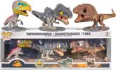 Funko Pop! Jurassic World: Dominion - Therizinosaurus, Giganotosaurus & T-Rex - 3-Pack - Real Pop Mania