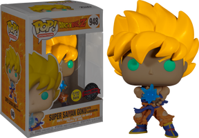 Funko Pop! Dragon Ball Z - Super Saiyan Goku with Kamehameha Wave Glow in the Dark #948