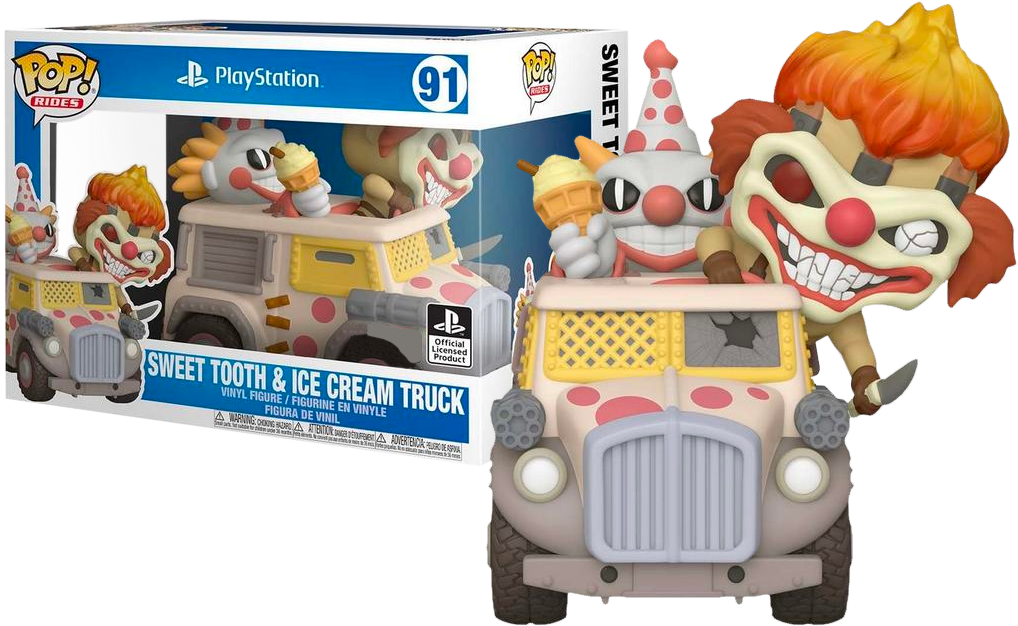 Funko Pop! Rides - Twisted Metal - Needles Kane with Sweet Tooth Ice Cream Truck #91 - The Amazing Collectables