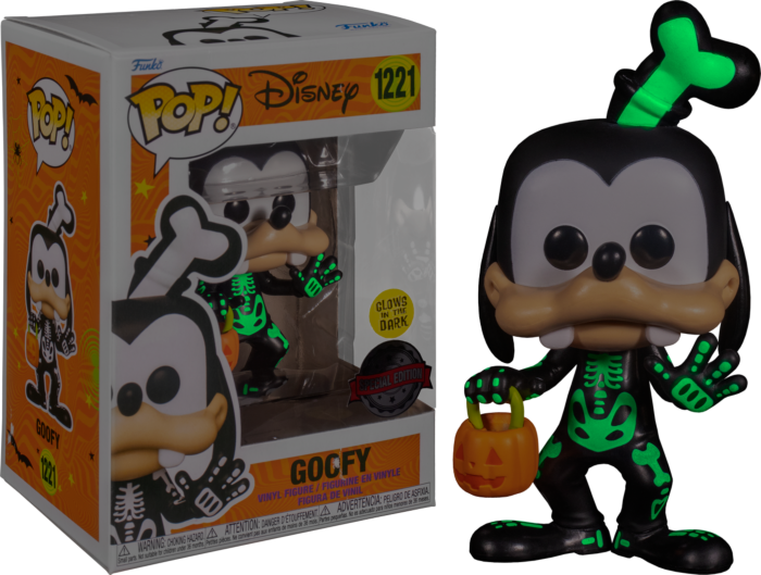 Funko Pop! Disney - Goofy as Skeleton Halloween Glow in the Dark #1221 - Real Pop Mania