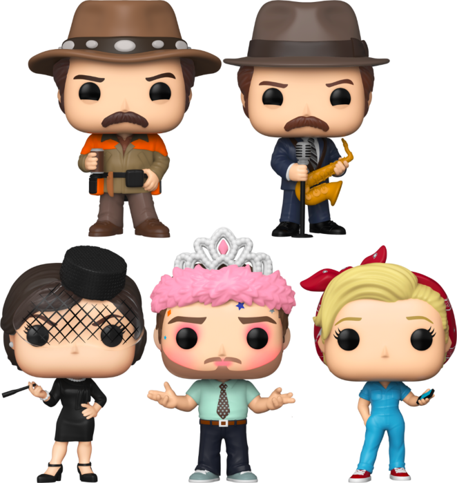 Funko Pop! Parks and Recreation - Dukes of Pawnee - Bundle (Set of 5) - Real Pop Mania