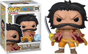 Funko Pop! One Piece - Gol D. Roger #1274 - Chase Chance (+ Box of 5 Mystery Exclusive Pop! Vinyl Figures)