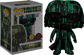 Funko Pop! The Matrix Resurrections - Neo in Matrix Glow in the Dark #1172