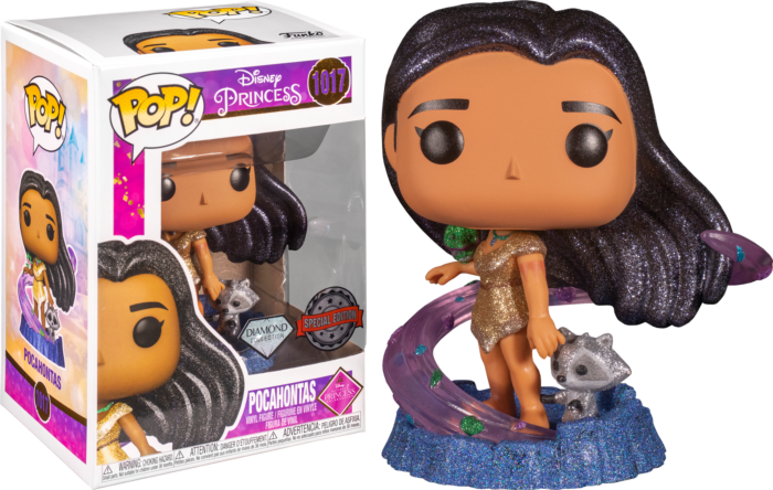 Funko Pop! Pocahontas (1995) - Pocahontas Ultimate Disney Princess Diamond Glitter #1017 - Real Pop Mania