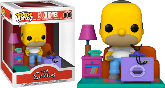 Funko Pop! The Simpsons - Homer watching TV Deluxe #909 - The Amazing Collectables