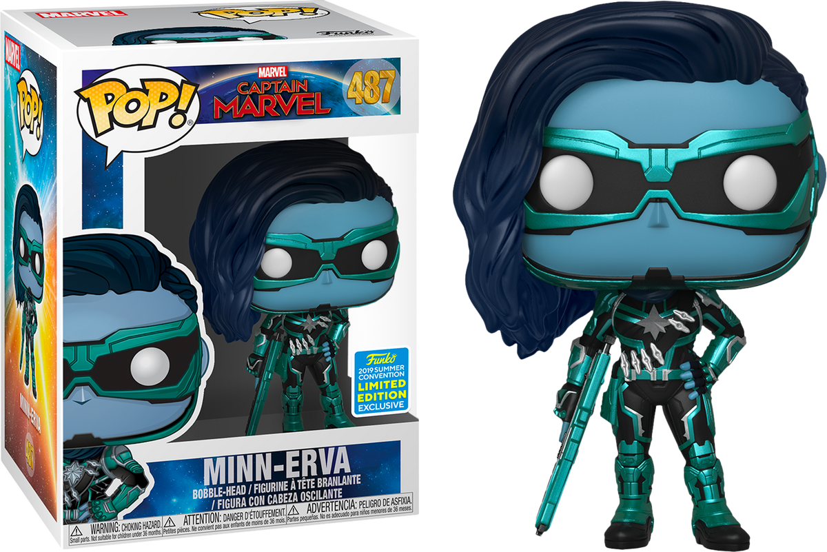 Funko Pop! Captain Marvel (2019) - Minn-Erva #487 (2019 SDCC Exclusive) - The Amazing Collectables