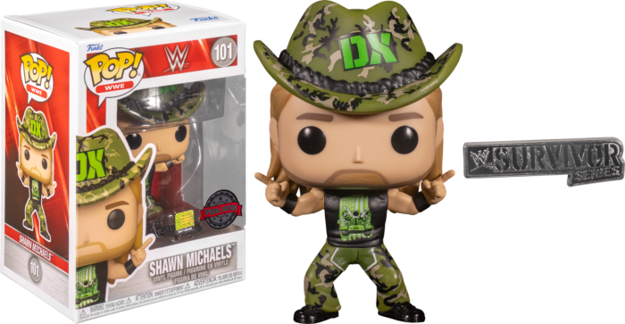 Funko Pop! WWE - Shawn Michaels in D-Generation X Summerslam 2009 with Enamel Pin #101