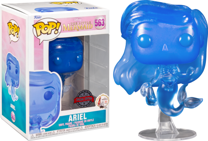 Funko Pop! The Little Mermaid (1989) - Ariel with Bag Blue Translucent #563 - Real Pop Mania