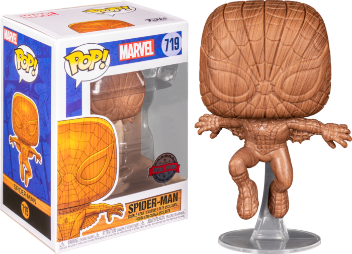 Funko Pop! Spider-Man - Spider-Man Wood Deco #719 - The Amazing Collectables