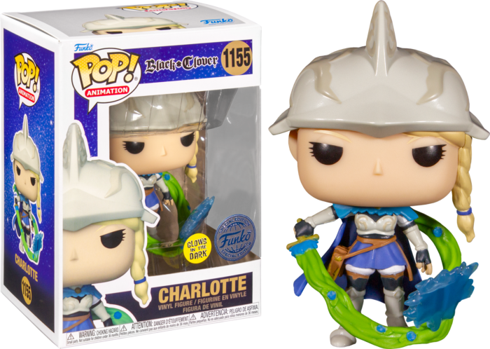 Funko Pop! Black Clover - Charlotte Roselei Glow in the Dark #1155 - Chase Chance - Real Pop Mania