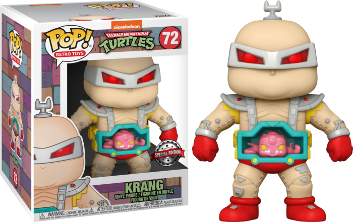 Funko Pop! Teenage Mutant Ninja Turtles - Krang with Android Body 6" Super Sized #72 - Real Pop Mania