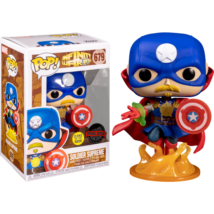 Funko Pop! Infinity Warps - Soldier Supreme Glow in the Dark #679 - The Amazing Collectables