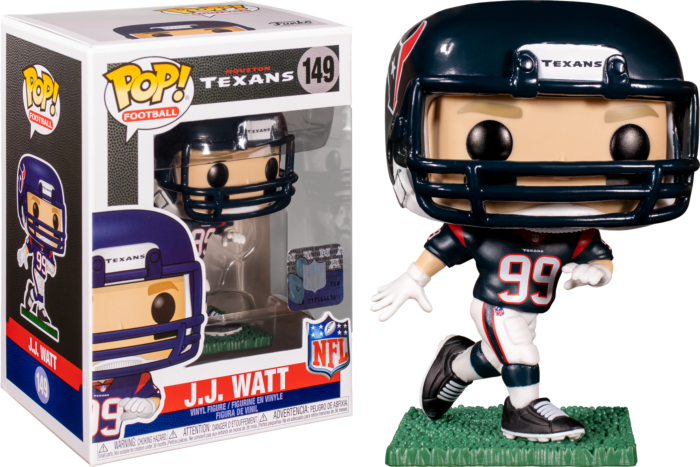 Funko Pop! NFL Football - J.J. Watt Houston Texans with Helmet #149 - Real Pop Mania