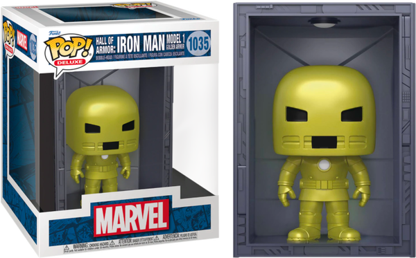 Funko Pop Iron Man Hall of Armor Model 1 Metallic Deluxe 1035