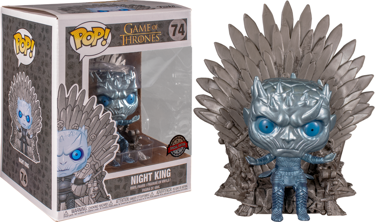 Funko Pop Game of Thrones Night King on Throne Metallic Deluxe 74