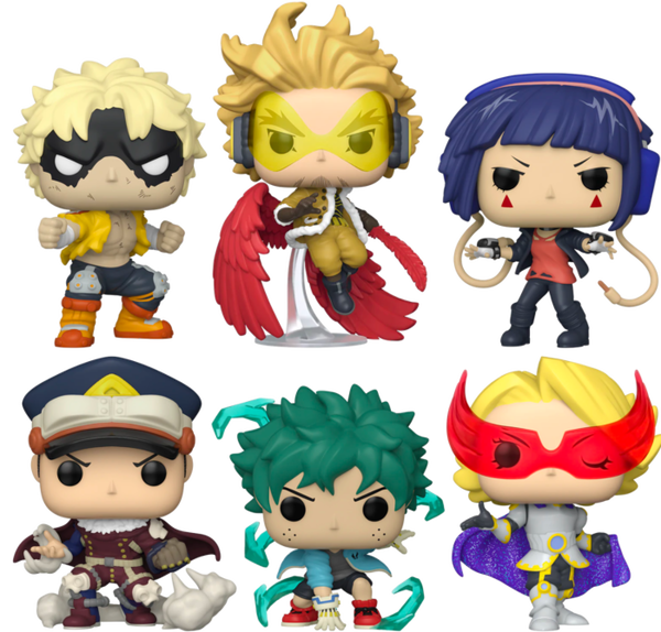 Funko Pop! Animation: My Hero Academia 6pk (Deku w/Gloves\ Fat Gum\ Hawks\  Kyouka Jirou\ Yuga Aoyama\ Inasa Yorashi) 