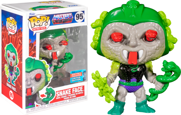 Funko Pop! Masters of the Universe - Snake Face #95 (2021 Fall Convention Exclusive) - Real Pop Mania