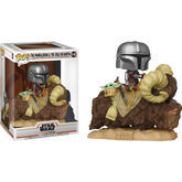 Funko Pop! Star Wars: The Mandalorian - The Mandalorian & The Child on Bantha Deluxe #416 - The Amazing Collectables