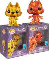 Funko Pop! Chip 'n' Dale: Rescue Rangers - Chip & Dale Artist Series with Pop! Protector - Bundle (Set of 2) - Real Pop Mania