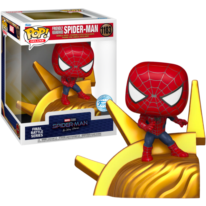 Funko Pop! Spider-Man: No Way Home - Friendly Neighborhood Spider-Man Final Battle Series Build-A-Scene Deluxe #1183