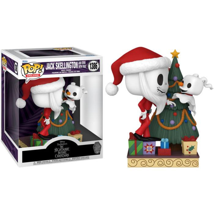 Funko Pop! The Nightmare Before Christmas 30th Anniversary - Jack & Zero with Tree Deluxe #1386