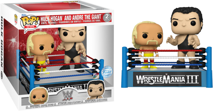 Funko Pop! WWE - Hulk Hogan vs. Andre the Giant Wrestlemania III Moment - 2-Pack