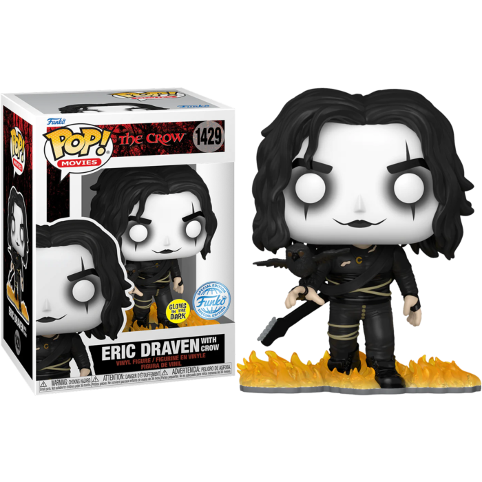Funko Pop The Crow Eric Draven with Crow Glow in the Dark 1429