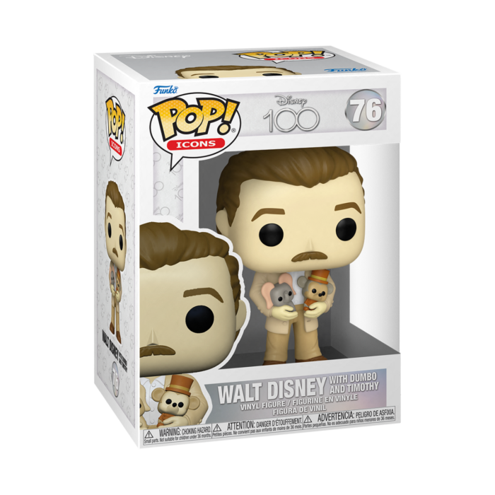 Funko Pop! Disney 100th - Walt Disney with Dumbo and Timothy #76