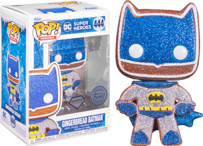 Funko Pop! DC Super Heroes - Gingerbread Batman Diamond Glitter #444