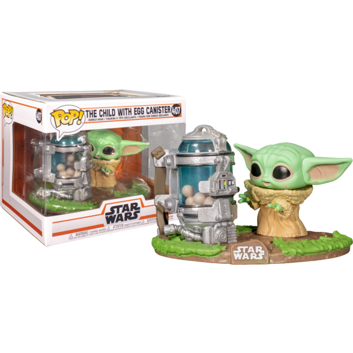 Funko Pop! Star Wars: The Mandalorian - The Child (Baby Yoda) with Egg Canister Deluxe #407