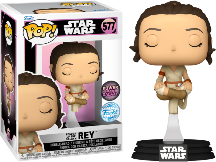 Funko Pop! Star Wars: Power of the Galaxy - Rey Skywalker #577 - Real Pop Mania