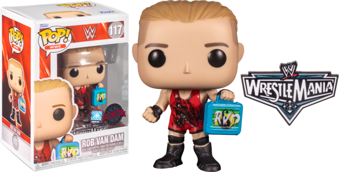 Funko Pop! WWE - Rob Van Dam with Money in the Bank Briefcase with Enamel Pin #117