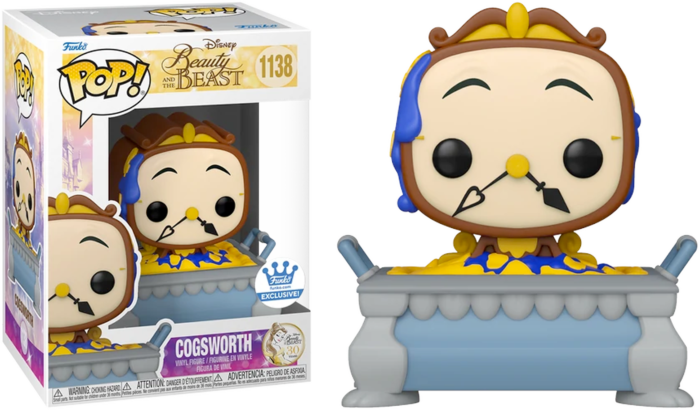 Funko Pop! Beauty and the Beast - Cogsworth in Cobbler #1138 - Chase Chance - Real Pop Mania