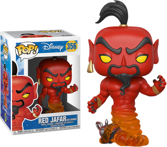 Funko Pop! Aladdin - Red Jafar (as Genie) #356 - Chase Chance - Real Pop Mania