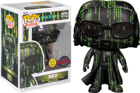 Funko Pop! The Matrix Resurrections - Neo in Matrix Glow in the Dark #1172